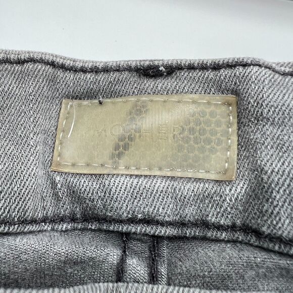 Mother Looker Ankle Fray Last Chance Saloon Gray Skinny Jeans Women's 26 - Picture 8 of 16